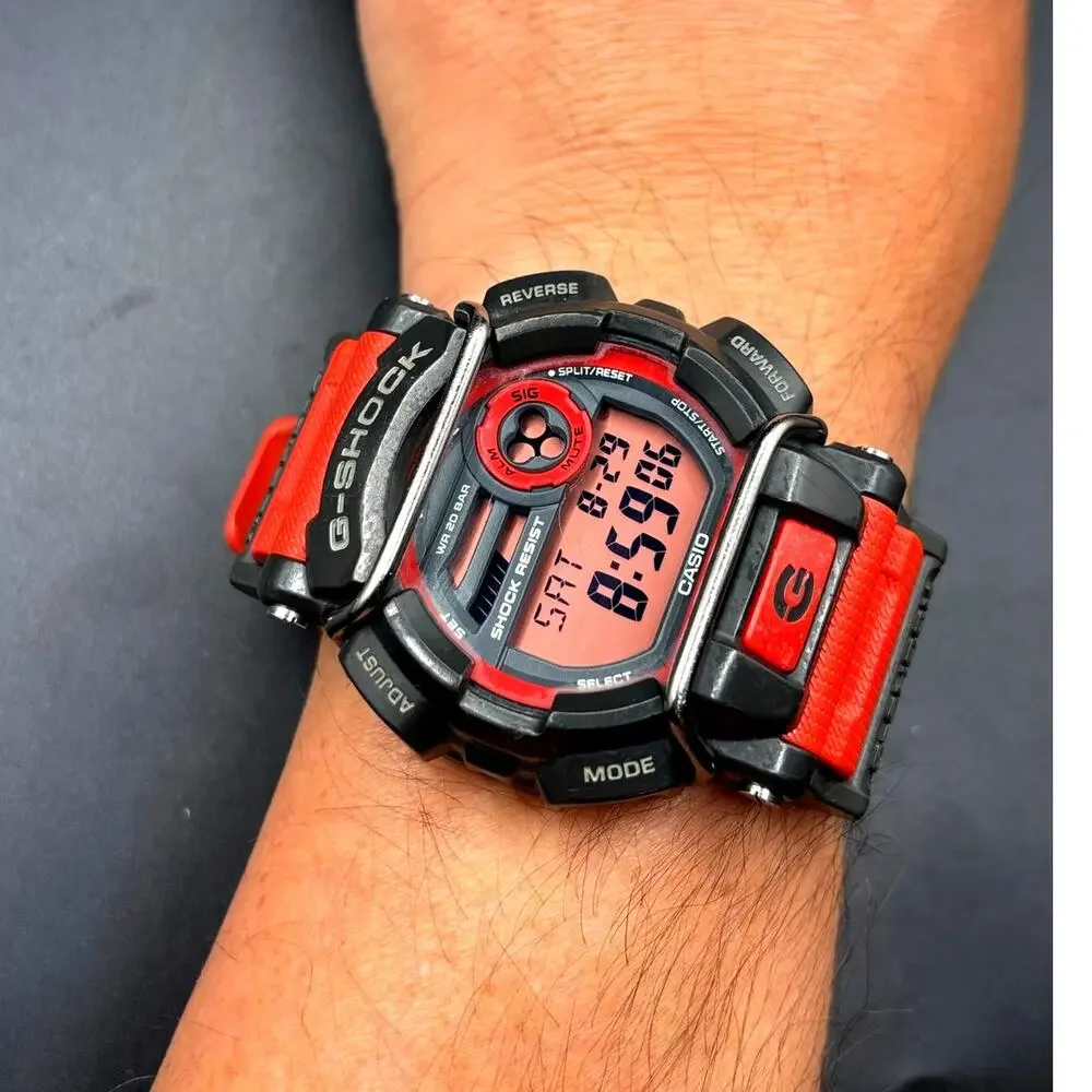 Casio G-Shock GD-400-4 Red Black Digital World Time Men's Watch